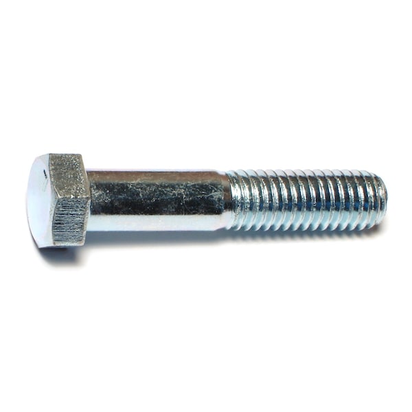 Midwest Fastener Grade 2, 7/16"-14 Hex Head Cap Screw, Zinc Plated Steel, 2-1/4 in L, 50 PK 00083 - main